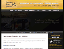 Tablet Screenshot of disabilitycarhire.com.au